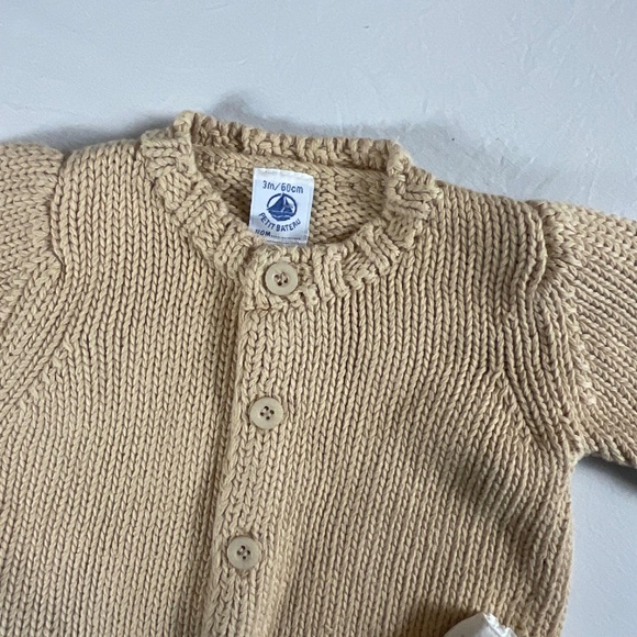 Petit Bateau Two Piece Matching Set with Cardigan and Pants 3M - Picture 5 of 12